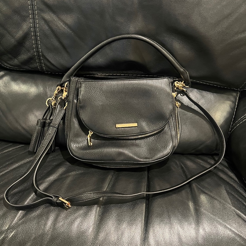Poppy & Peonies Downtown Crossbody in Black